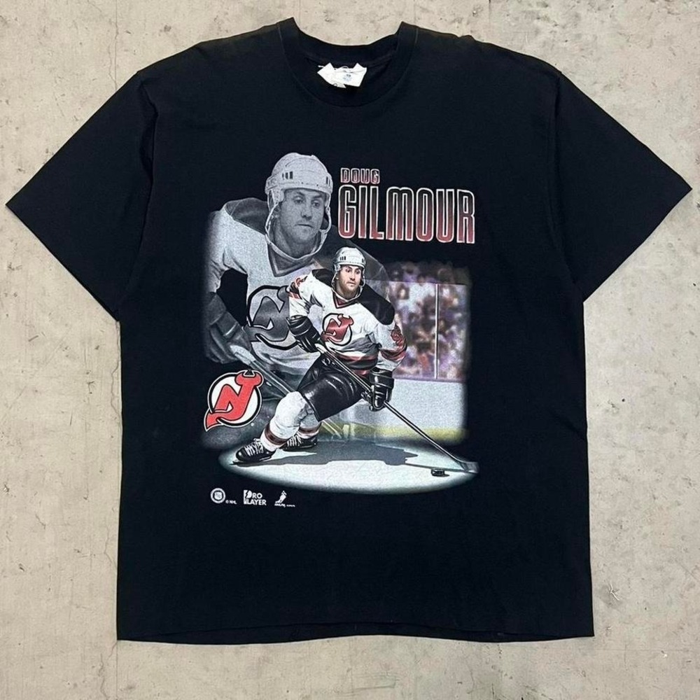 New Jersey Devils Doug Gilmour NHL Hockey Vintage 90s Pro Player Shirt XXL